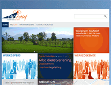 Tablet Screenshot of pro-actief.nl